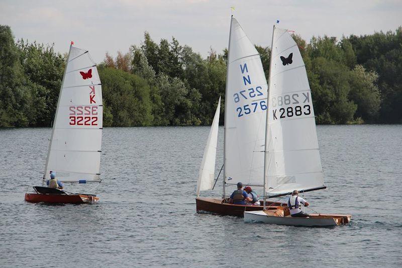 2019 Lowrider national champion Lyndon Beasley in his Stockholm Sprite leads Ian Marshall's Shelley photo copyright John Butler taken at  and featuring the International Moth class