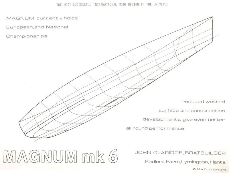 The Magnum Moth hulls lines were unlike anything going in the dinghy world at the time - photo © M A Cook