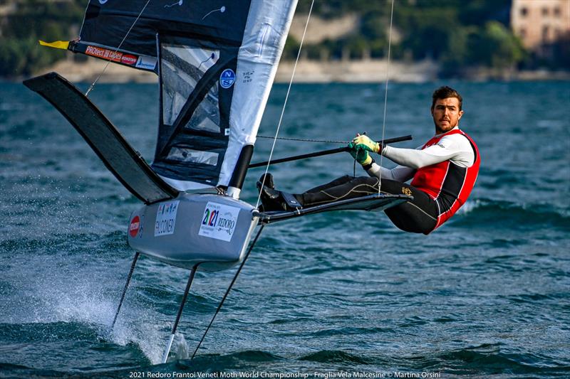 Iain Jensen (AUS) - 2021 International Moth World Championship - Lake Garda, Italy - September 2021 photo copyright Martina Orsini taken at Fraglia Vela Malcesine and featuring the International Moth class