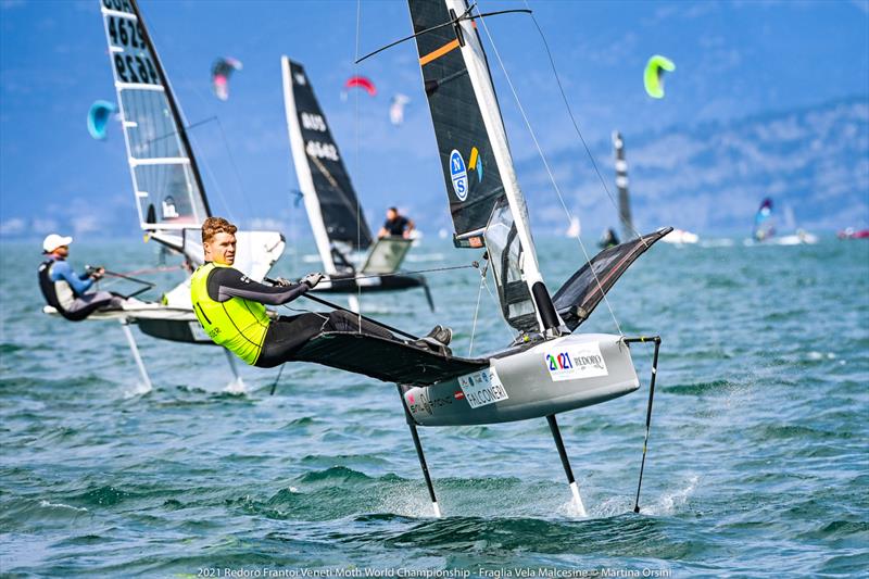 Tom Slingsby (AUS) -2021 International Moth World Championship - Lake Garda, Italy - September 2021 photo copyright Martina Orsini taken at Fraglia Vela Malcesine and featuring the International Moth class