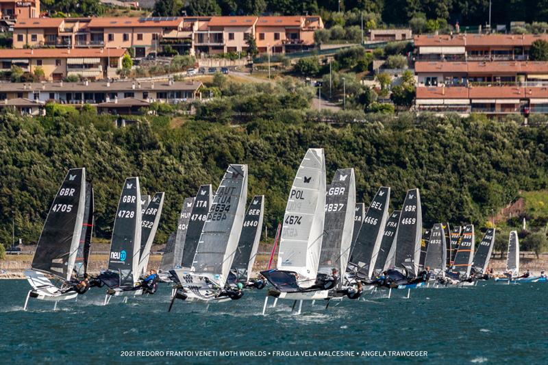 2021 International Moth World Championship - Lake Garda, Italy - September 2021 photo copyright Angela Trawoeger taken at Fraglia Vela Malcesine and featuring the International Moth class