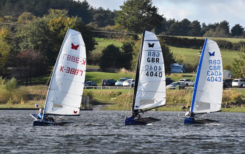 Lowrider International Moth Nationals at Burton: Well-sailed wider boats performed well in the shifty conditions photo copyright Kevin Hope taken at Burton Sailing Club and featuring the International Moth class