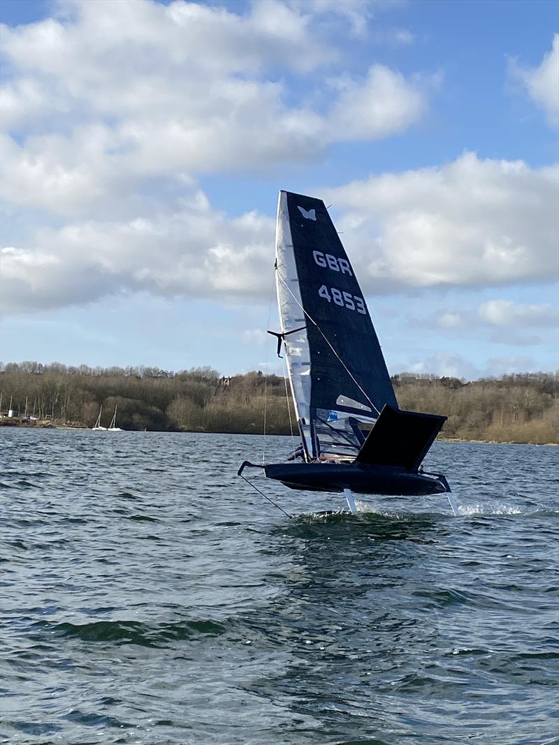 Steve Nicholson Trophy 2022 photo copyright Maria Elvira Franco taken at Northampton Sailing Club and featuring the International Moth class