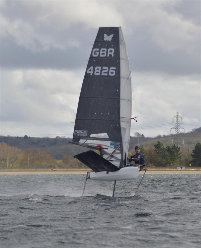 Oxford International Moth Open photo copyright Adrian Howe taken at Oxford Sailing Club and featuring the International Moth class