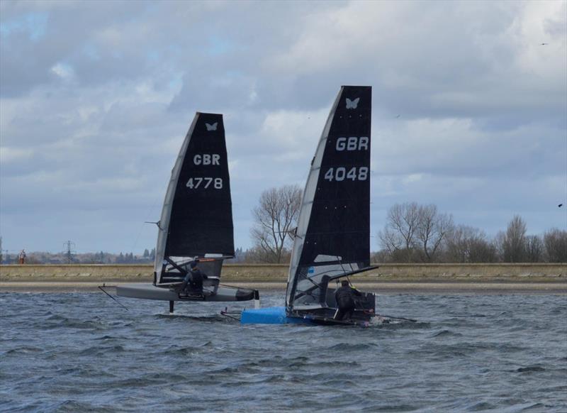 Oxford International Moth Open photo copyright Adrian Howe taken at Oxford Sailing Club and featuring the International Moth class