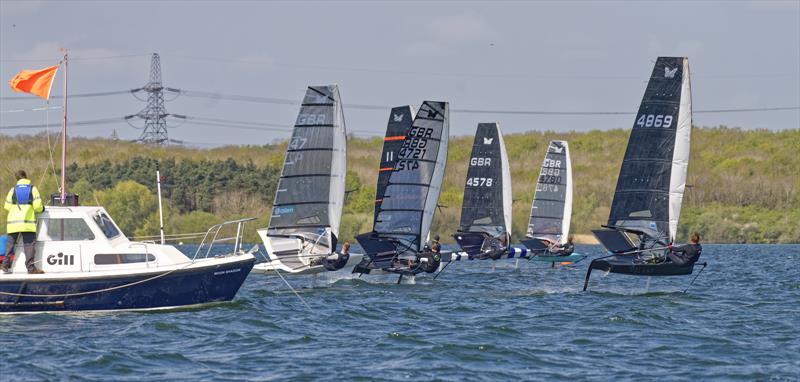 2022 Noble Marine UK International Moth Inlands at Grafham Water photo copyright Paul Sanwell / OPP taken at Grafham Water Sailing Club and featuring the International Moth class