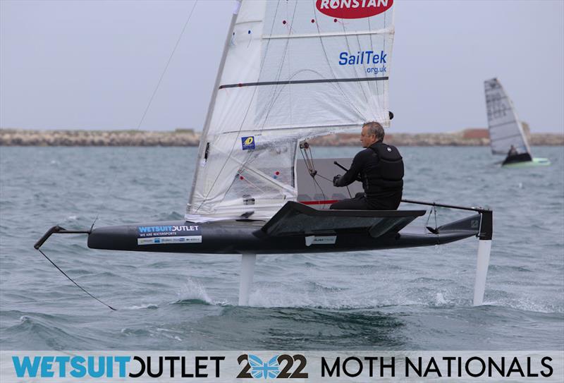 Jason Belben on Day 1 of the 2022 Wetsuit Outlet UK Moth Class Nationals at the WPNSA - photo © Mark Jardine / IMCA UK