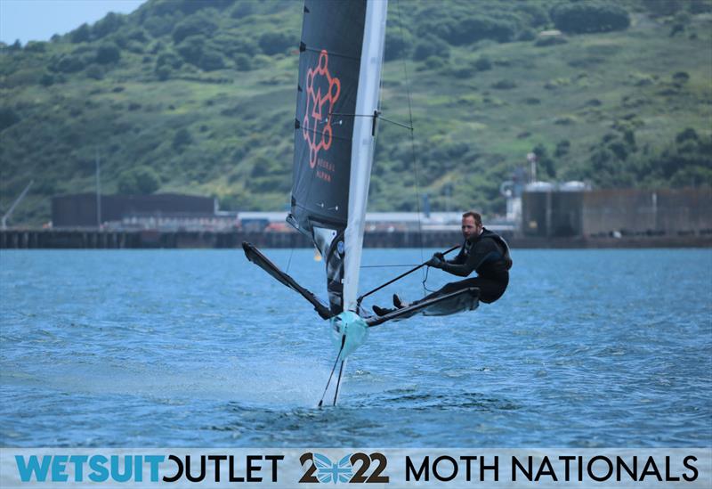 James Phare on Day 4 of the 2022 Wetsuit Outlet UK Moth Class Nationals at the WPNSA - photo © Mark Jardine / IMCA UK