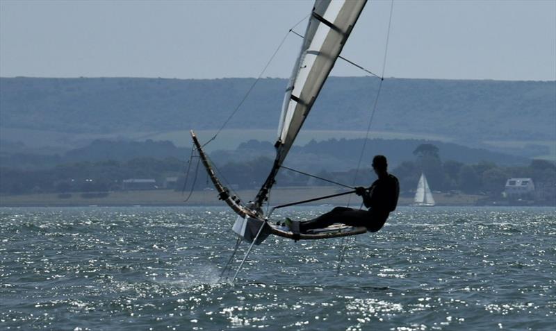 Hattie Rogers sailing the Southampton University Team foiling Moth 'Moonshots' - photo © Stephen Boyd