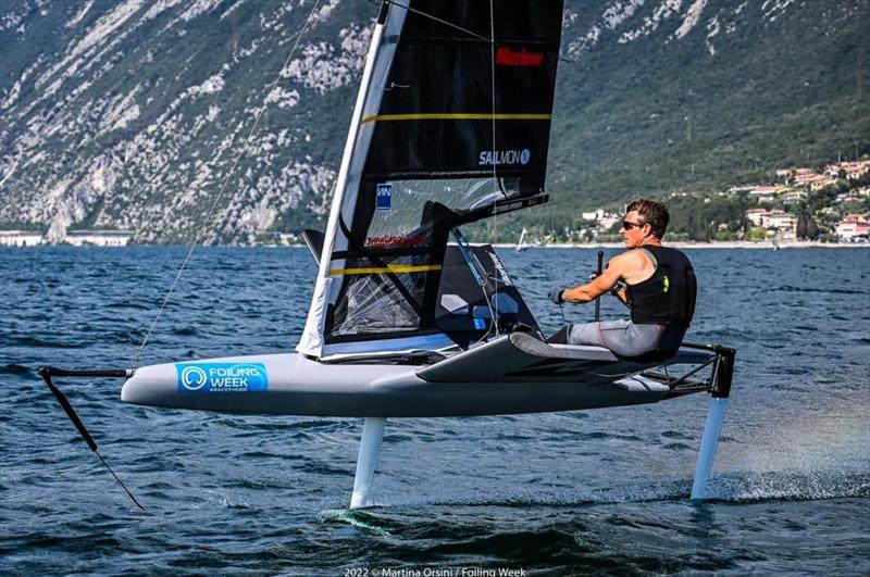 Dylan Fletcher-Scott, Foiling Week 2022 photo copyright Martina Orsini / Foiling Week taken at Fraglia Vela Malcesine and featuring the International Moth class