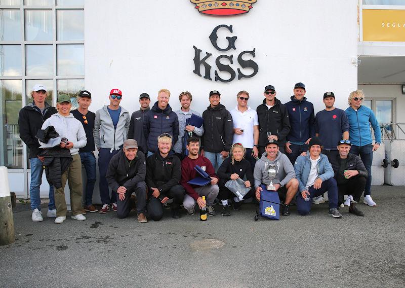 Doyle Sails Swedish Moth Nationals prize giving photo copyright Malcom Hanes taken at Royal Gothenburg Yacht Club and featuring the International Moth class