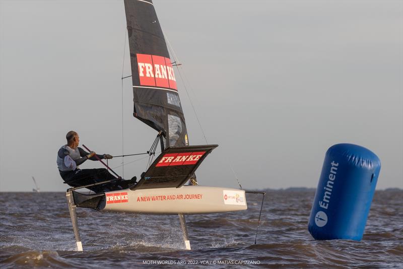 Francesco Bruni during the Moth Worlds at Buenos Aires, Argentina photo copyright Moth Worlds ARG 2022 / Matias Capizzano taken at Yacht Club Argentino and featuring the International Moth class