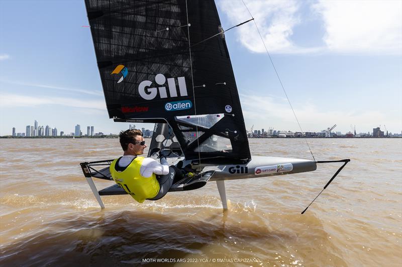 Dylan Fletcher wins the 2022 Moth Worlds at Buenos Aires, Argentina photo copyright Moth Worlds ARG 2022 / Matias Capizzano taken at Yacht Club Argentino and featuring the International Moth class