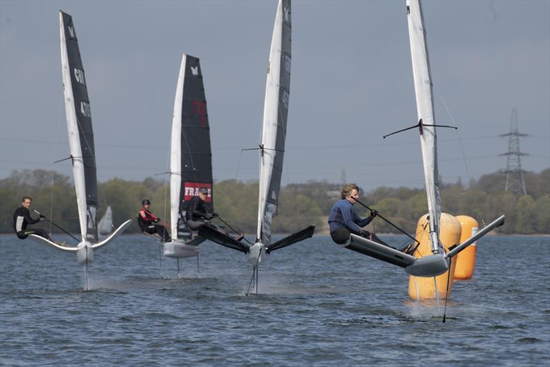Gill International Moth Inlands at Grafham Water photo copyright Paul Sanwell / OPP taken at Grafham Water Sailing Club and featuring the International Moth class