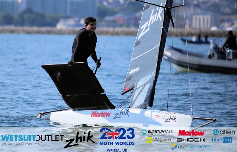 USA 4734, Ravi Parent on day 4 of the Wetsuit Outlet and Zhik International Moth World Championship 2023 - photo © Mark Jardine / IMCAUK