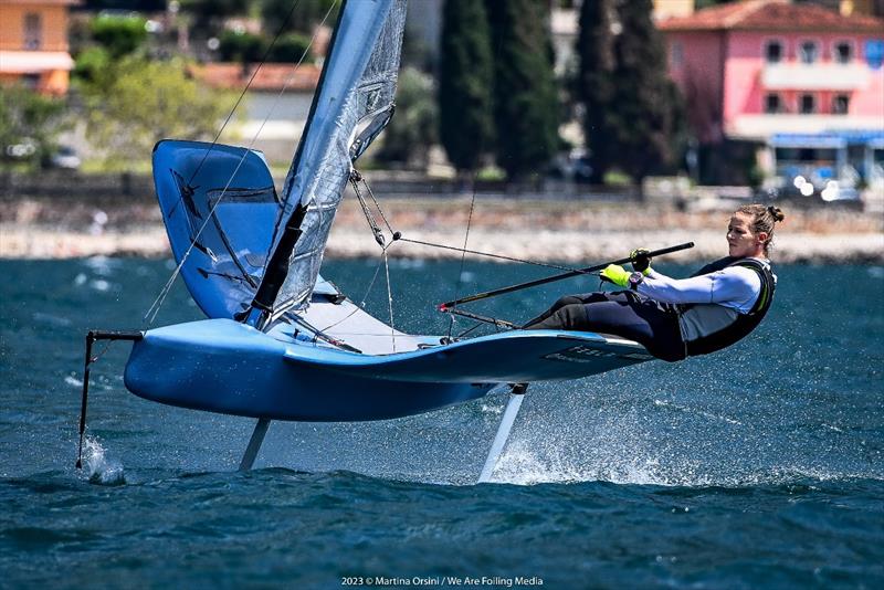 German Lisa Schweigert - 1st woman of Moth class - photo © Martina Orsini / We Are Foiling Media