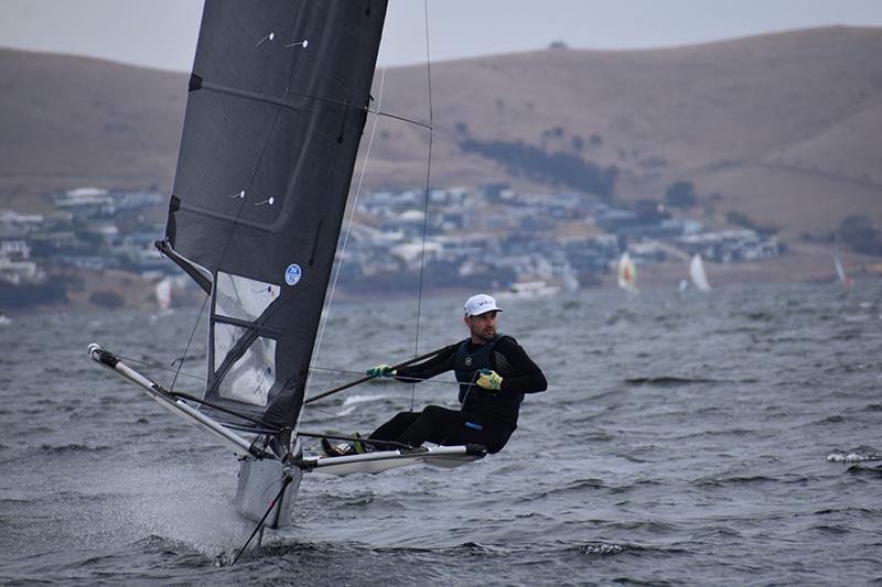 John Genders sailed Wingman to victory in the Foiling Moth Class in the Banjo's Shoreline Crown Series Bellerive Regatta - photo © Jane Austin