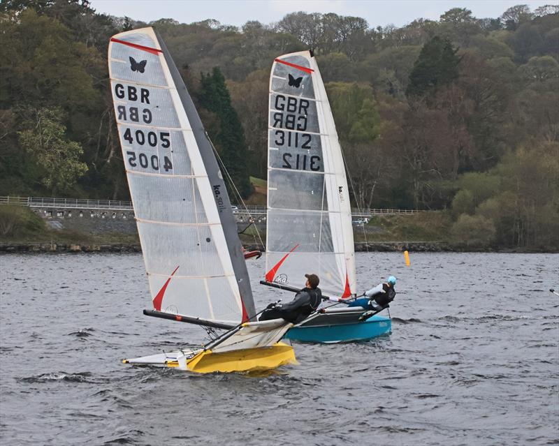 Bala Easter Regatta 2025 photo copyright John Hunter taken at Bala Sailing Club and featuring the International Moth class