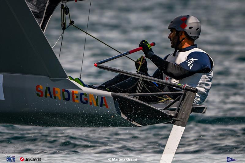 2025 International Moth Worlds at Fraglia Vela Malcesine Day 1 photo copyright Martina Orsini taken at Fraglia Vela Malcesine and featuring the International Moth class