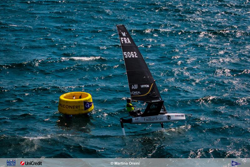 International Moth Worlds at Fraglia Vela Malcesine Day 5 photo copyright Martina Orsini taken at Fraglia Vela Malcesine and featuring the International Moth class