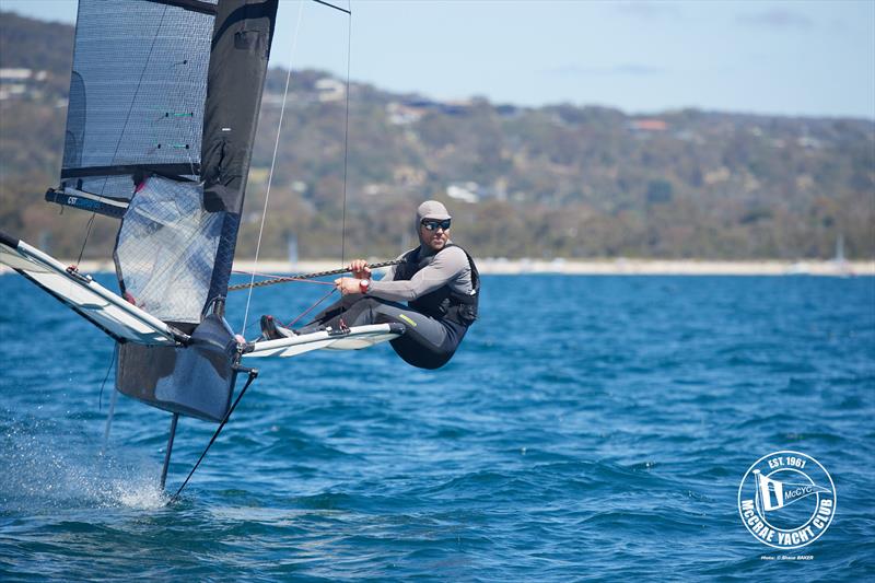 2026 Australian International Moth Open National Championships Day 1 photo copyright Shane Baker taken at McCrae Yacht Club and featuring the International Moth class