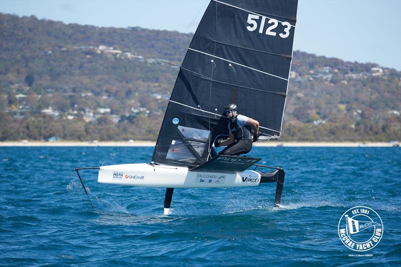 2026 Australian International Moth Open National Championships Day 1 photo copyright Shane Baker taken at McCrae Yacht Club and featuring the International Moth class