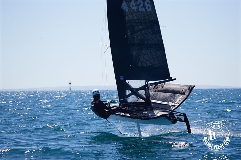 2026 Australian International Moth Open National Championships Day 1 photo copyright Shane Baker taken at McCrae Yacht Club and featuring the International Moth class