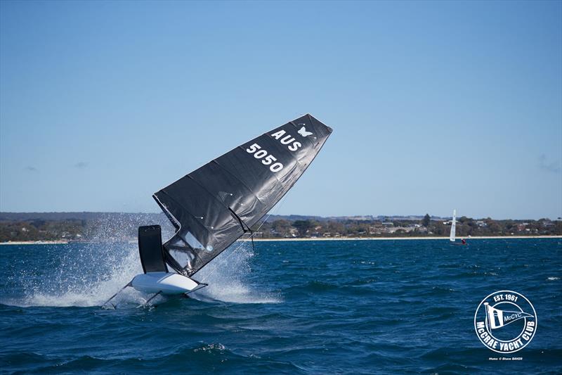 2026 Australian International Moth Open National Championships Day 1 photo copyright Shane Baker taken at McCrae Yacht Club and featuring the International Moth class