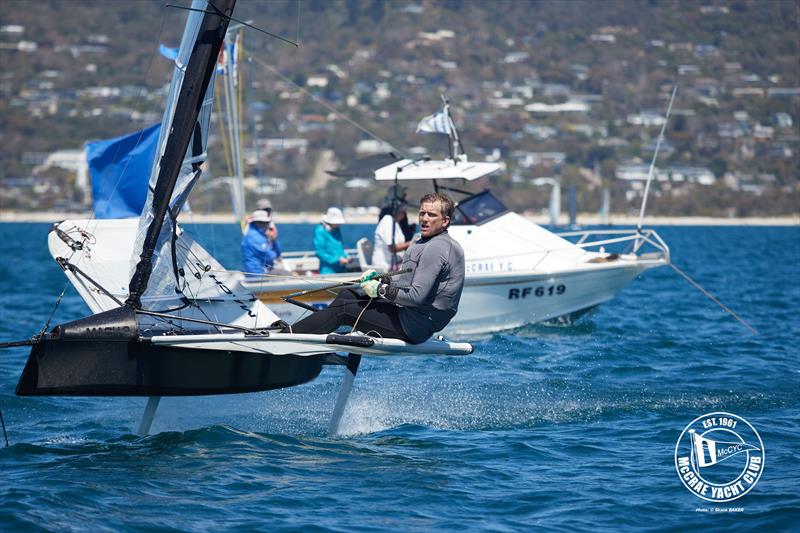 2026 Australian International Moth Open National Championships Day 1 photo copyright Shane Baker taken at McCrae Yacht Club and featuring the International Moth class