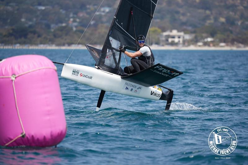 2026 Australian International Moth Open National Championships day 4 photo copyright Shane Baker taken at McCrae Yacht Club and featuring the International Moth class