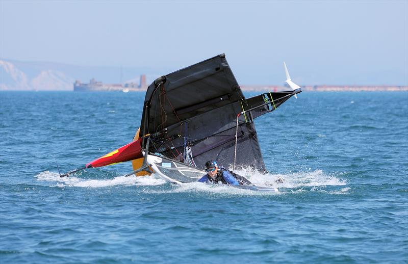 Wetsuit Outlet International Moth UK Nationals at the WPNSA Day 2 - GBR 4385 Buoy Racer during Race 3 - photo © Mark Jardine