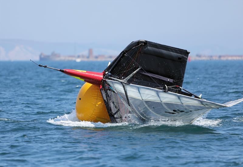 Wetsuit Outlet International Moth UK Nationals at the WPNSA Day 2 - GBR 4385 Buoy Racer during Race 3 - photo © Mark Jardine