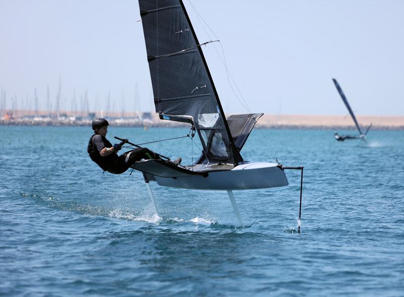 Wetsuit Outlet International Moth UK Nationals at the WPNSA Day 2 - GBR 4637 at the Race 2 windward gate - photo © Mark Jardine