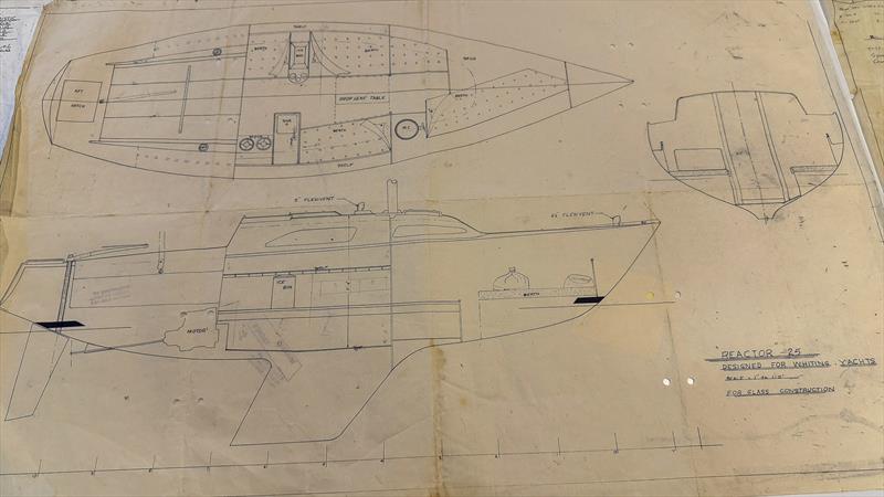 Lines plan of Reactor, the popular 25ft keelboat designed by Paul Whiting aged 14yrs - Paul Whiting Tribute - May 15, 2025 photo copyright Richard Gladwell taken at Ponsonby Cruising Club and featuring the IOR class