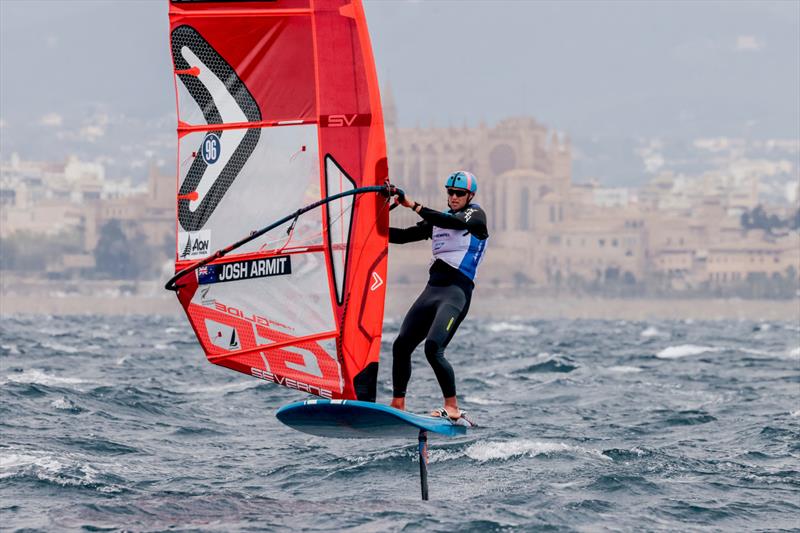 Josh Armit - Mens iQFoil  (NZL ) - Trofeo Princesa Sofia - Mallorca - April 2022 - photo © Sailing Energy