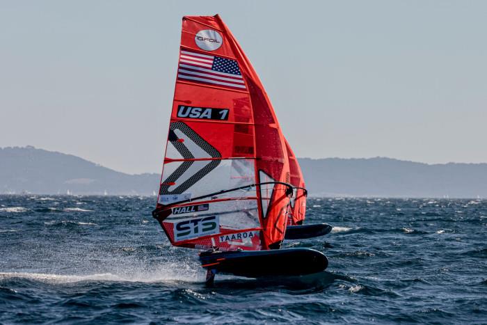 iQfoil - Day 2 - 53rd Semaine Olympique Francais, Hyeres - April 2022 photo copyright Sailing Energy / FFVOILE taken at  and featuring the iQFoil class