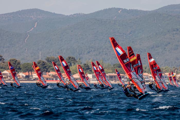 iQFoil - Day 2 - 53rd Semaine Olympique Francais, Hyeres - April 2022 photo copyright Sailing Energy / FFVOILE taken at  and featuring the iQFoil class