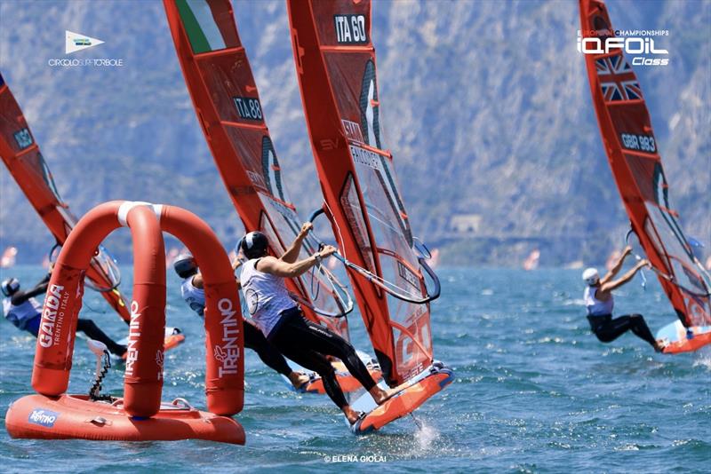 2022 iQFoil European Championships at Lake Garda photo copyright Elena Giolai taken at Circolo Surf Torbole and featuring the iQFoil class