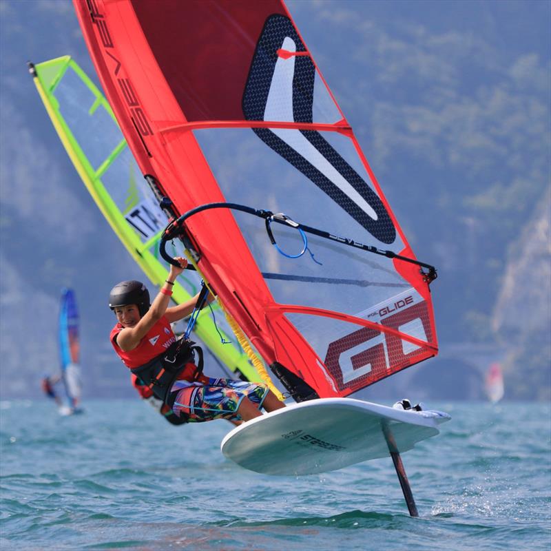 Formula Windsurfing Foil Worlds photo copyright Elena Giolai taken at Circolo Surf Torbole and featuring the iQFoil class