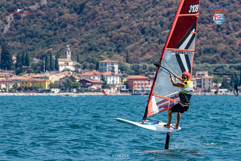 iQFoil Youth and Junior International Games in Torbole - Final Day photo copyright Elena Giolai taken at Circolo Surf Torbole and featuring the iQFoil class