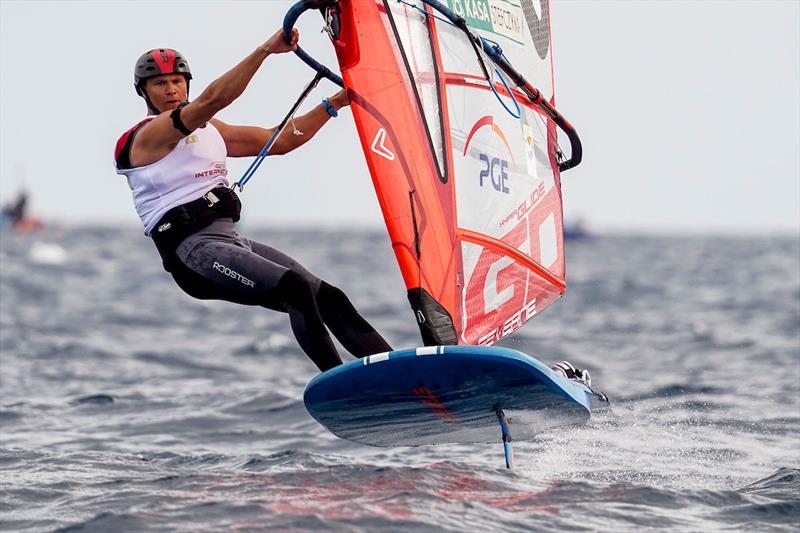 iQFOiL Lanzarote International Games 2023 photo copyright Sailing Energy taken at Lanzarote Sailing Center and featuring the iQFoil class