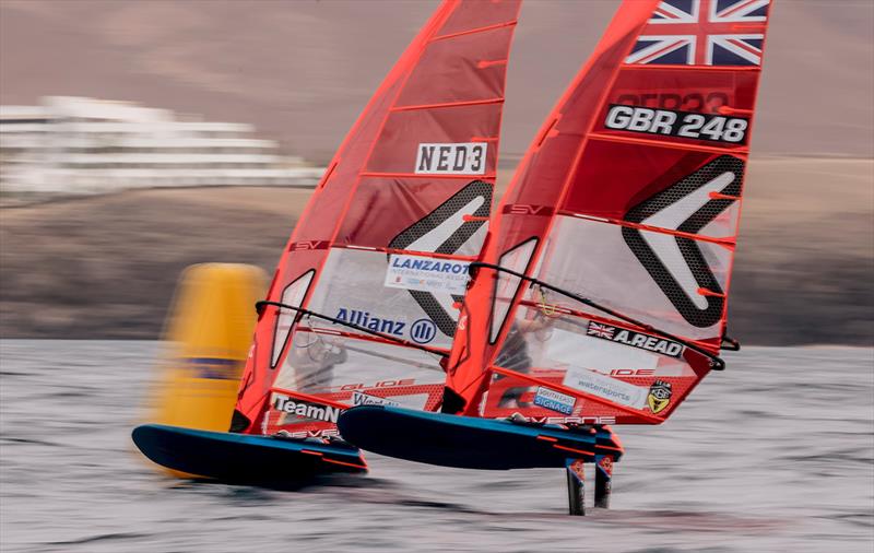 iQFOil racing in the last edition - Lanzarote International Regatta 2022 photo copyright Sailing Energy/Lanzarote Sailing Center taken at  and featuring the iQFoil class