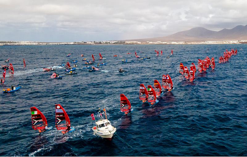 iQFOiL start at the Lanzarote International Regatta - photo © Sailing Energy
