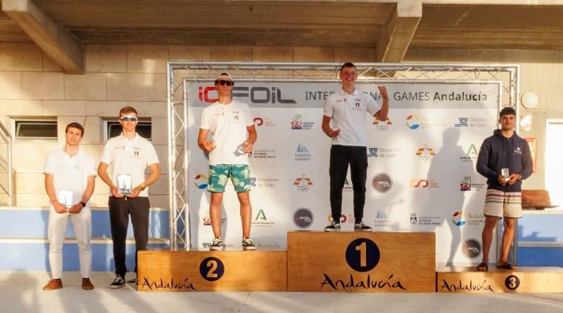 Federico Pilloni, first place U21 and third place overall at the IQFoil Games in Cadiz photo copyright Yacht Club Costa Smeralda taken at  and featuring the iQFoil class