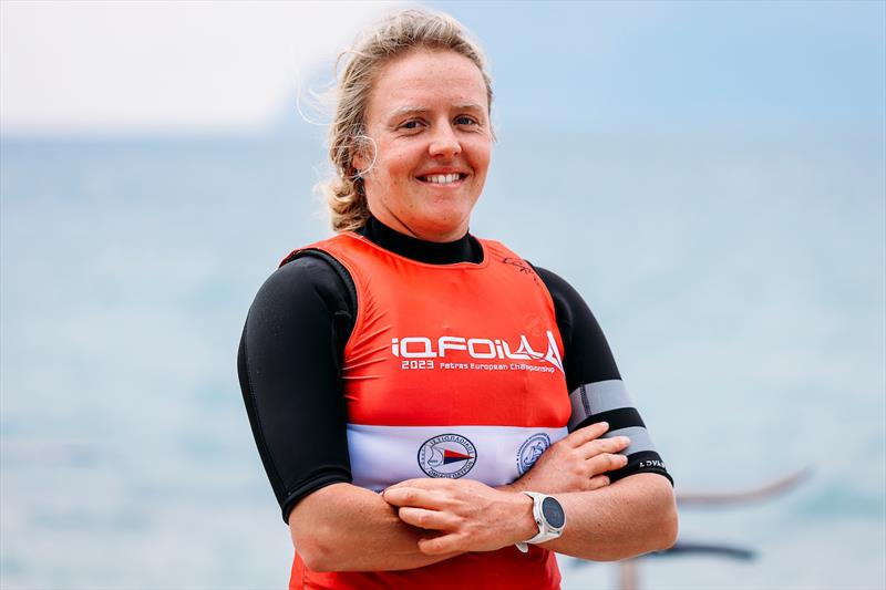 Emma Wilson (GBR) at the iQFOiL Europeans photo copyright Sailing Energy / iQFOiL Class taken at  and featuring the iQFoil class