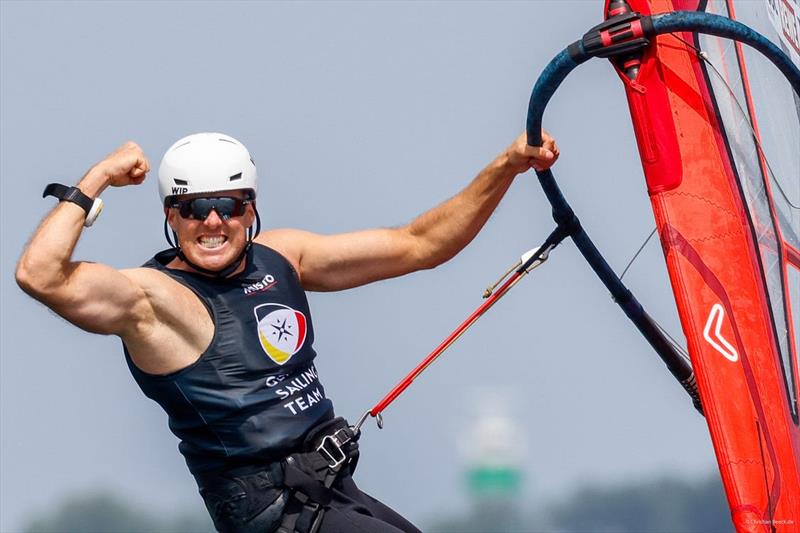 German iQ world champion Sebastian Kördel secured his second Kiel Week victory after 2021 photo copyright Kiel Week / ChristianBeeck.de taken at Kieler Yacht Club and featuring the iQFoil class