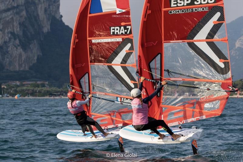 iQFoil Youth & Junior European Championships at Circolo Surf Torbole - Day 2 - photo © Elena Giolai