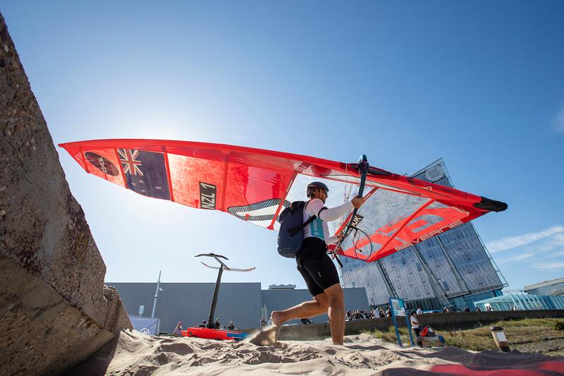  - iQFoil - NZL - Day 4, 2023 Allianz Sailing World Championships, The Hague, August 14, 2023  - photo © Sailing Energy / World Sailing