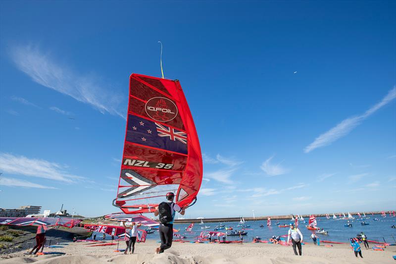  - iQFoil - NZL - Day 4, 2023 Allianz Sailing World Championships, The Hague, August 14, 2023  - photo © Sailing Energy / World Sailing
