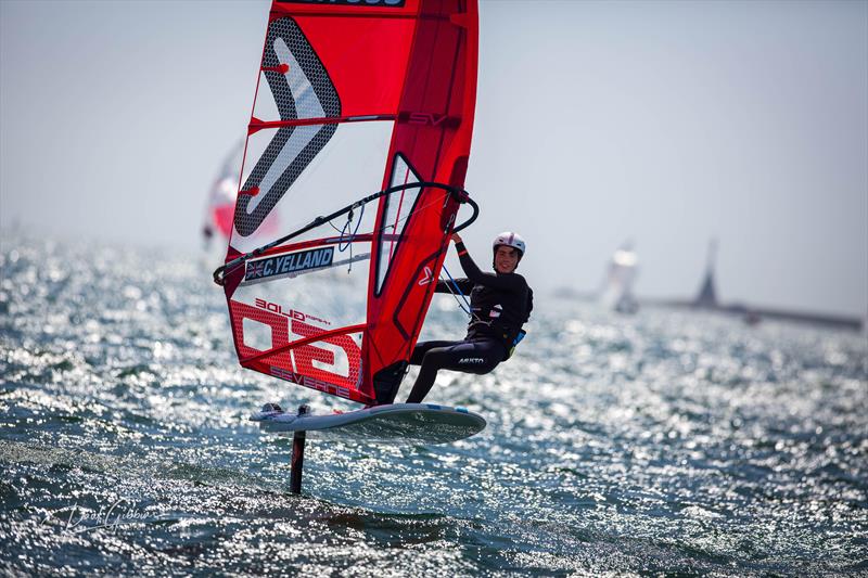 RYA Youth National Championships 2021 - Canon 5d Mk 3 / 300mm prime photo copyright Paul Gibbins Photography taken at Plymouth Youth Sailing Club and featuring the iQFoil class